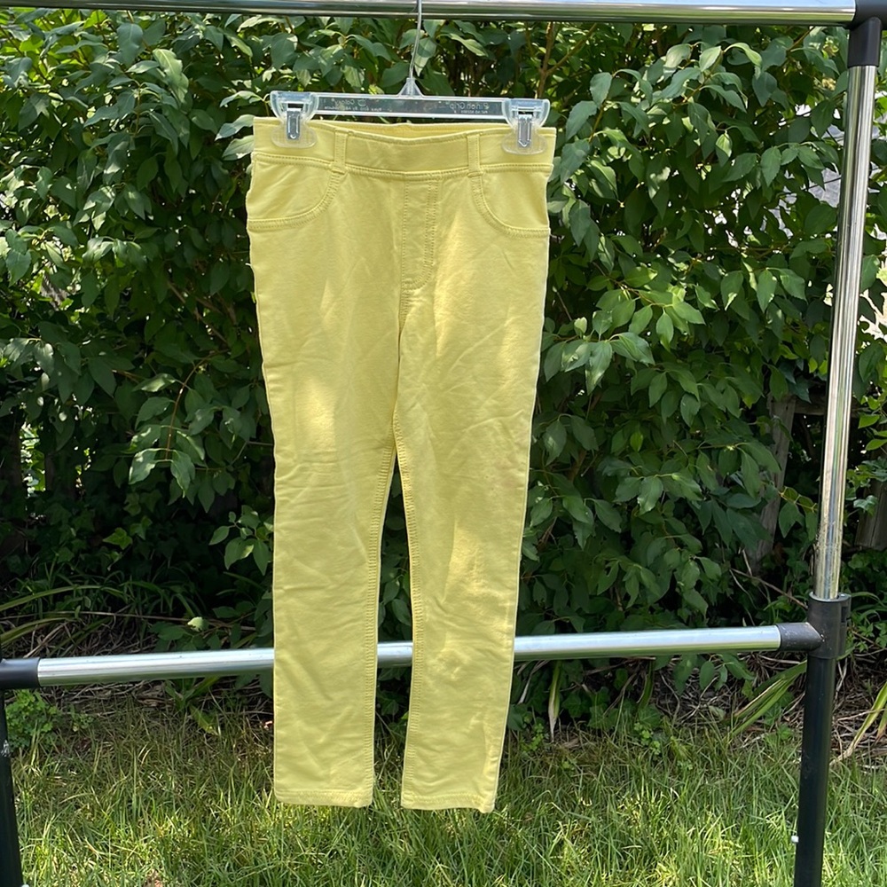 H&M yellow jeggings